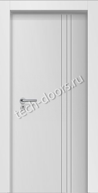Дверь техническая однопольная 980x2050 светло-серая